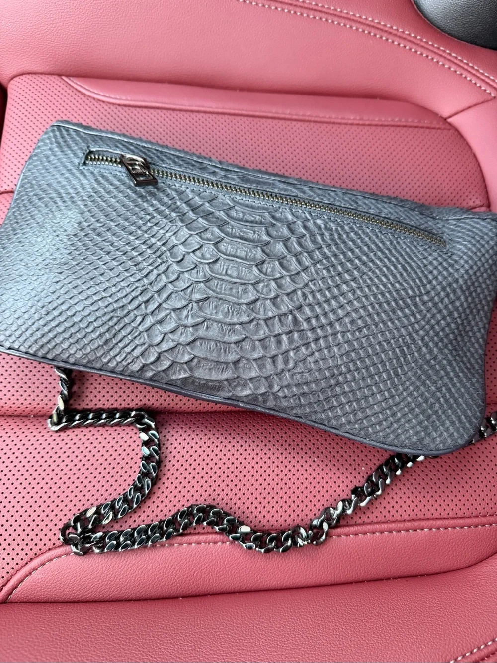Zadig and Voltaire Rock Crock Leather Chain Crossbody Bag - Picture 2 of 4